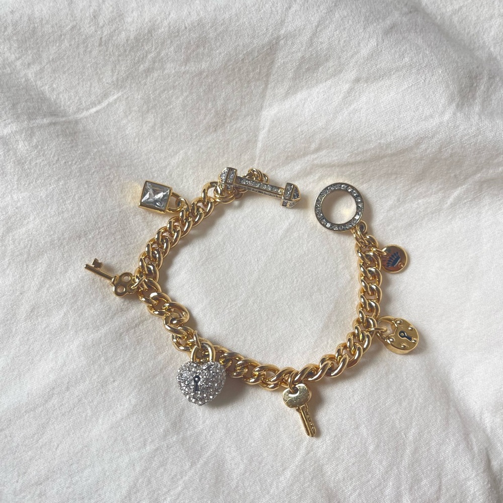 Juicy Couture Gold Charm Bracelet